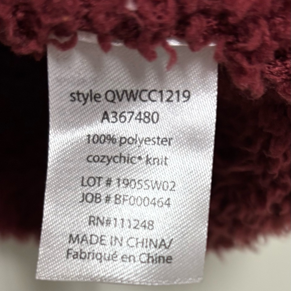 Barefoot Dreams Burgundy Cowl Neck Sweater - Picture 6 of 7